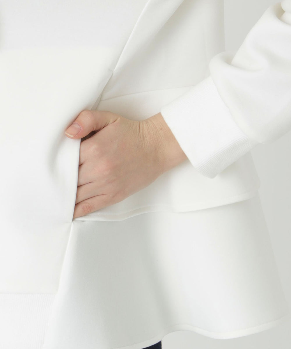 原宿限定】ダブルエアーポンチヘムフリルパーカー（カットソー）｜BLUE