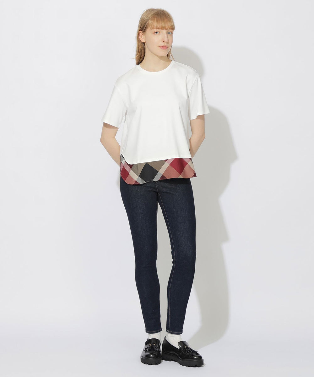 WEB限定】ヘムチェックTシャツ（WEB限定）｜BLUE LABEL CRESTBRIDGE