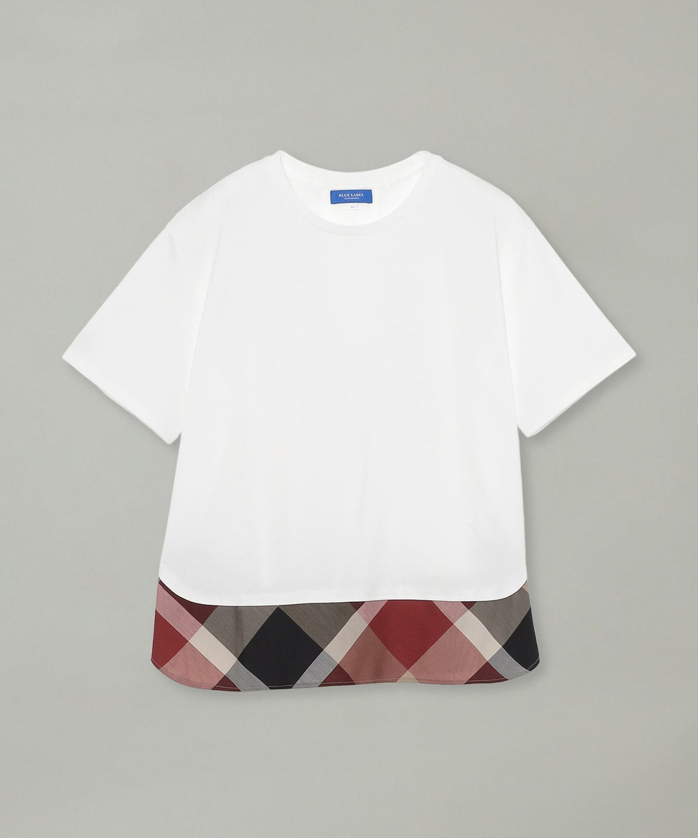 WEB限定】ヘムチェックTシャツ（WEB限定）｜BLUE LABEL CRESTBRIDGE
