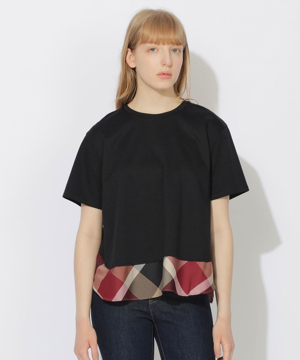 WEB限定】ヘムチェックTシャツ（WEB限定）｜BLUE LABEL CRESTBRIDGE
