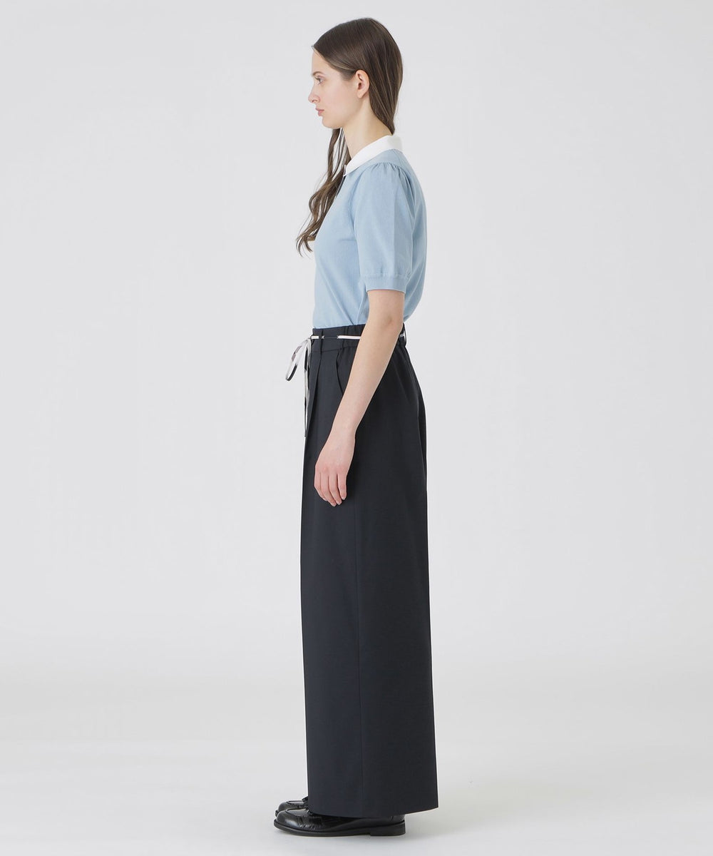 美品✨BLUE LABELクレストブリッジ ソフトドレープツイルワイドパンツ BLUE LABEL / BLACK LABEL CRESTBRIDGE｜ツイルワイドパンツ | Rakuten