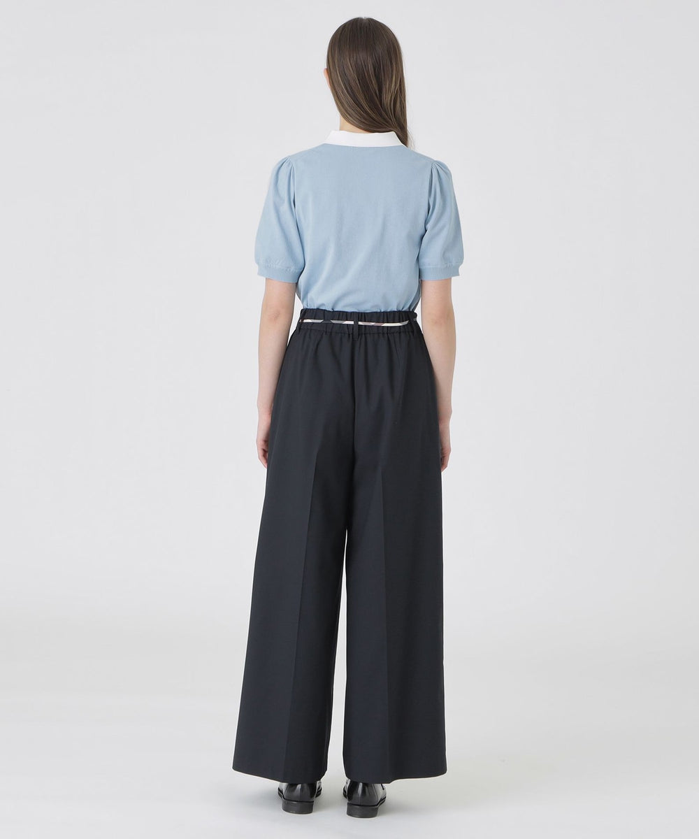 ブルーレーベルクレストブリッジネイビー ガウチョパンツ BLUE LABEL CRESTBRIDGE（ブルーレーベルクレストブリッジ）の
