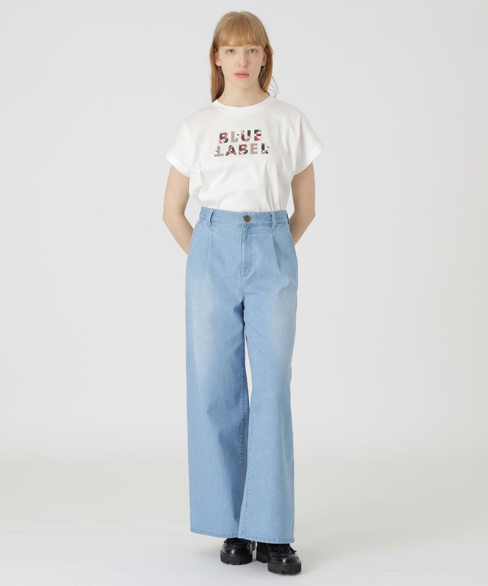 BLUE LABEL DENIM】【接触冷感】ワイドパンツ（パンツ）｜BLUE LABEL