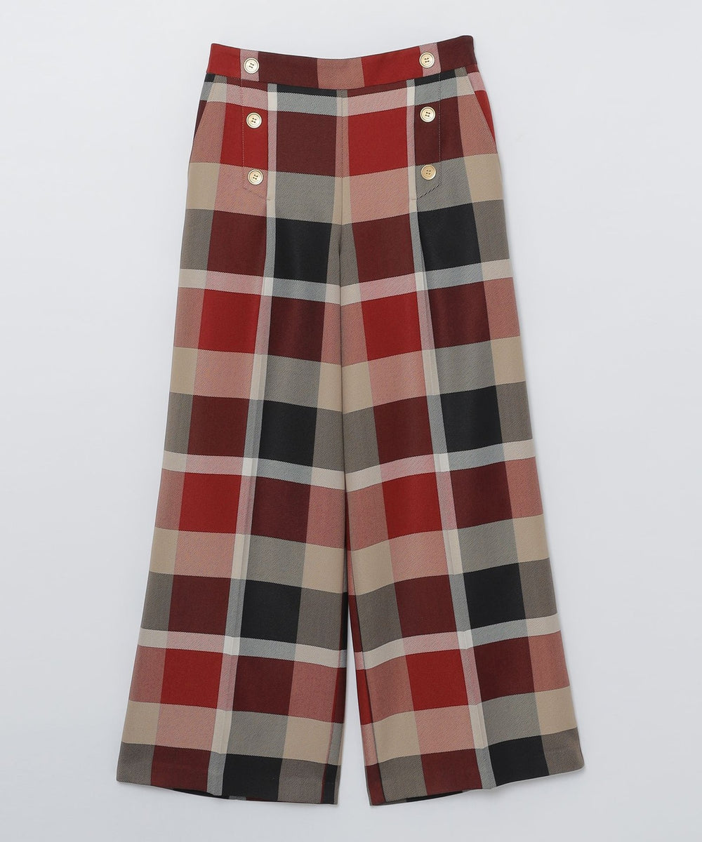 原宿店限定】クレストブリッジチェッククロッシングビエラワイドパンツ