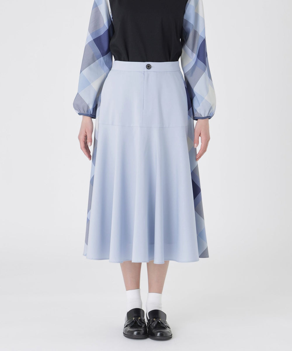① 美品【ブルーレーベルクレストブリッジ】チェック フレア ロングスカート 40 BLUE LABEL / BLACK LABEL CRESTBRIDGE｜【一部店舗限定】クレスト