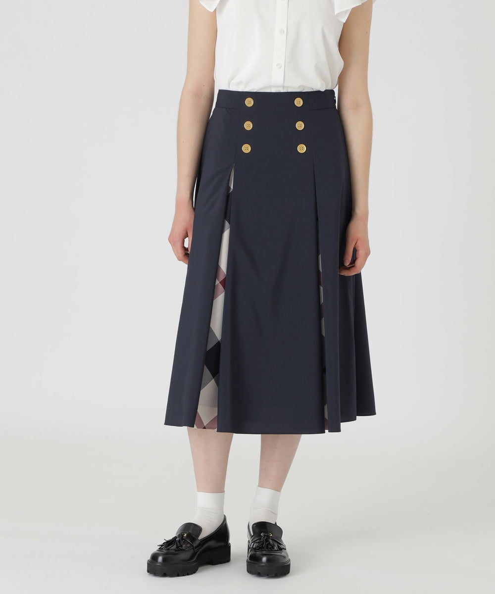 ウォッシャブルストレッチマリンスカート（スカート）｜BLUE LABEL