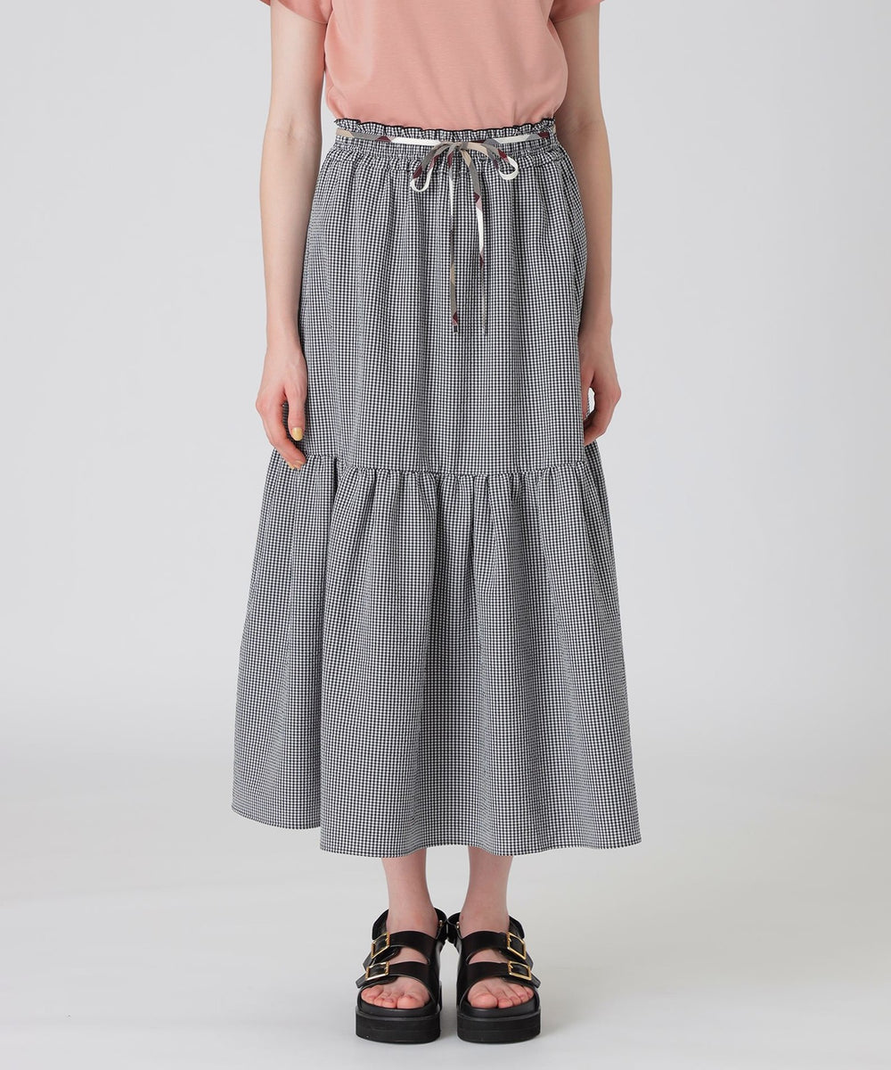ギンガムサッカーティアードスカート（スカート）｜BLUE LABEL  