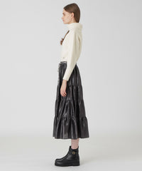 店舗限定】シャイニーティアードスカート（スカート）｜BLUE