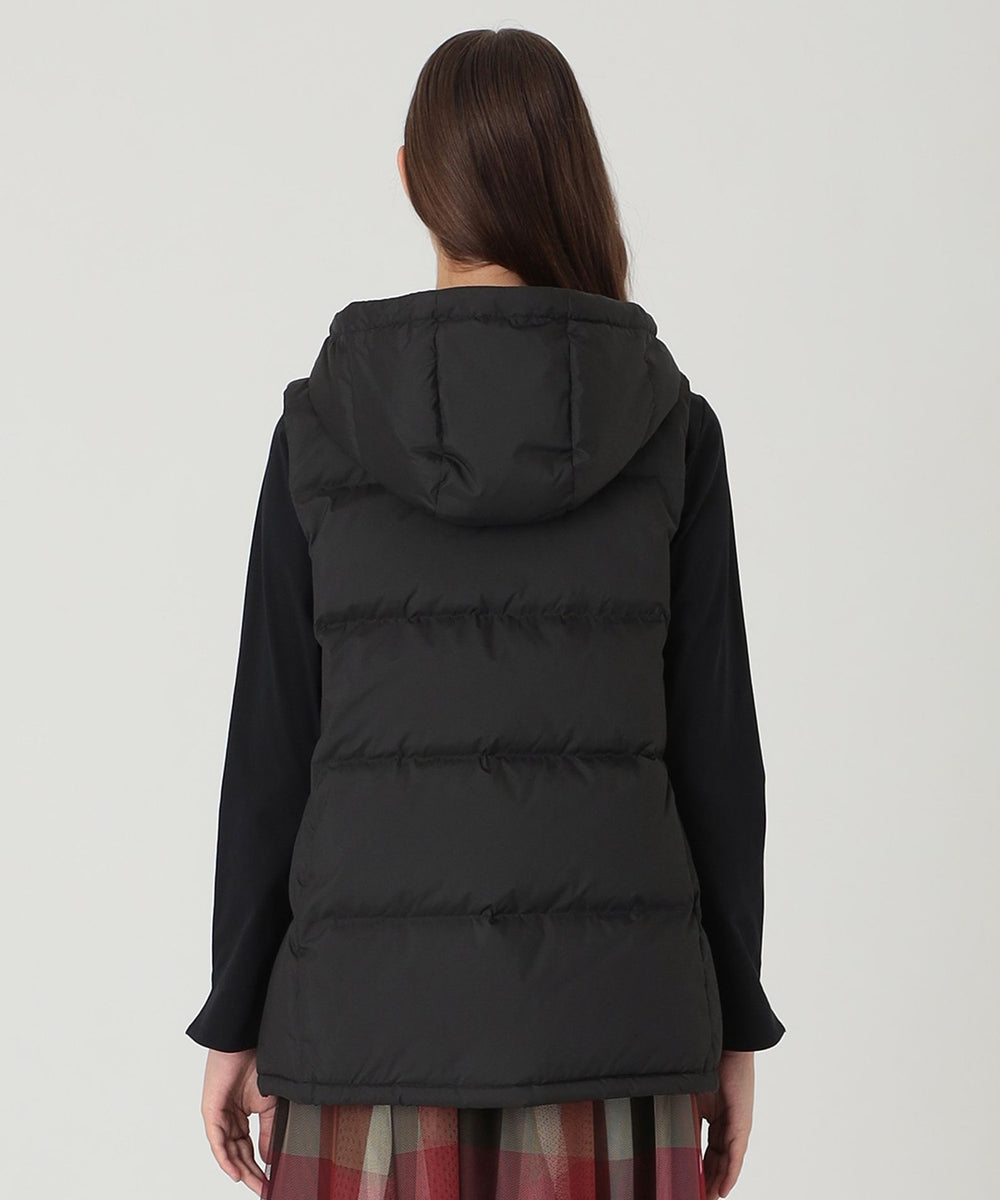 BLUE LABEL CRESTBRIDGE フード付きダウンベスト38 一部店舗限定】マットタフタダウンベスト（コート）｜BLUE LABEL