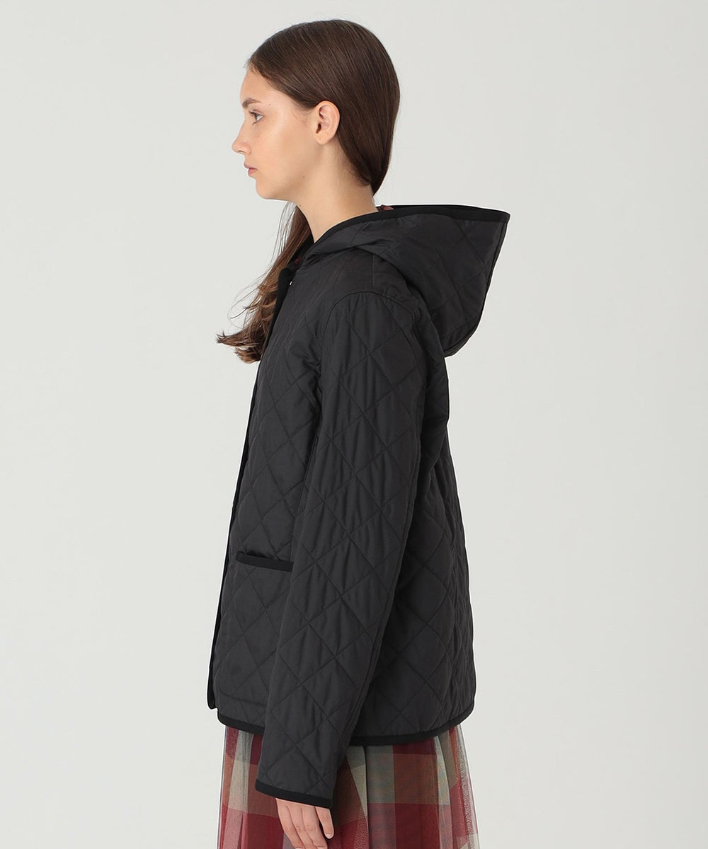 一部店舗限定】クレストブリッジチェックキルティングショートコート
