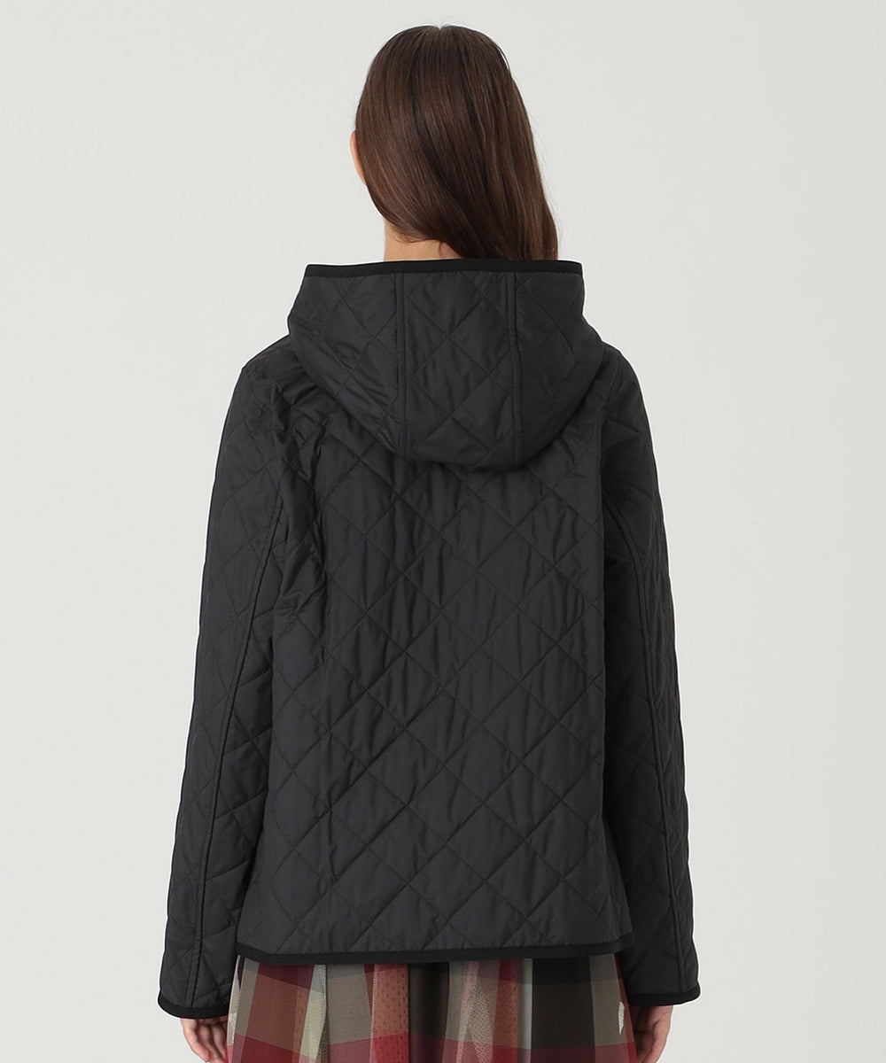 一部店舗限定】クレストブリッジチェックキルティングショートコート