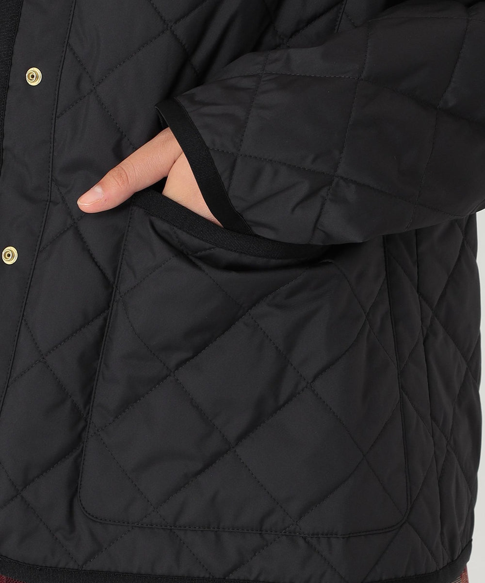 一部店舗限定】クレストブリッジチェックキルティングショートコート