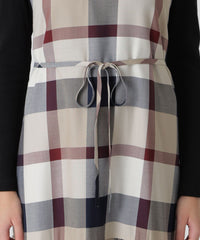 一部店舗限定】クレストブリッジチェックエアリーツイルテレココンビ