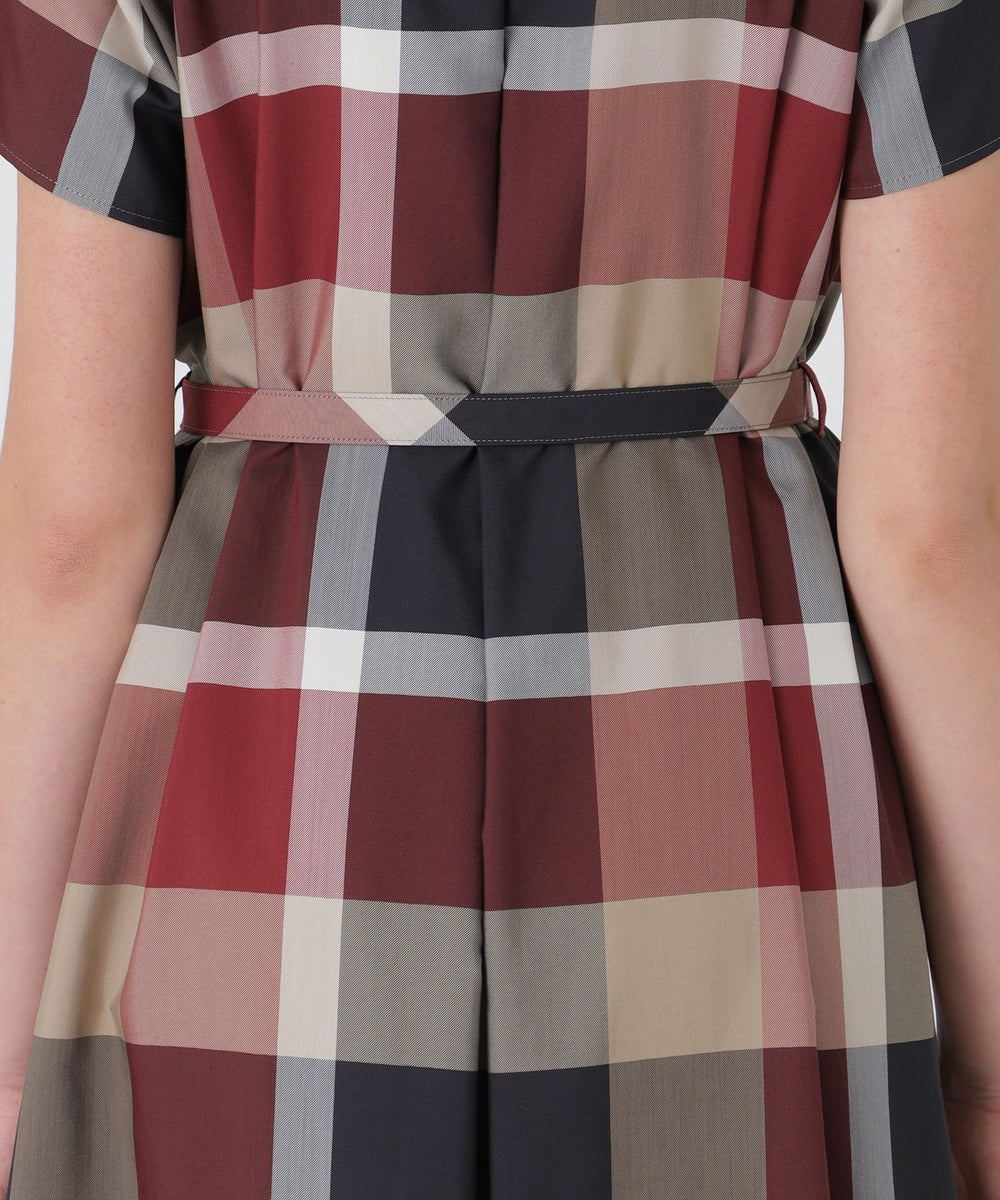 一部店舗限定】ライトクロッシングツイルシャツドレス（ドレス）｜BLUE