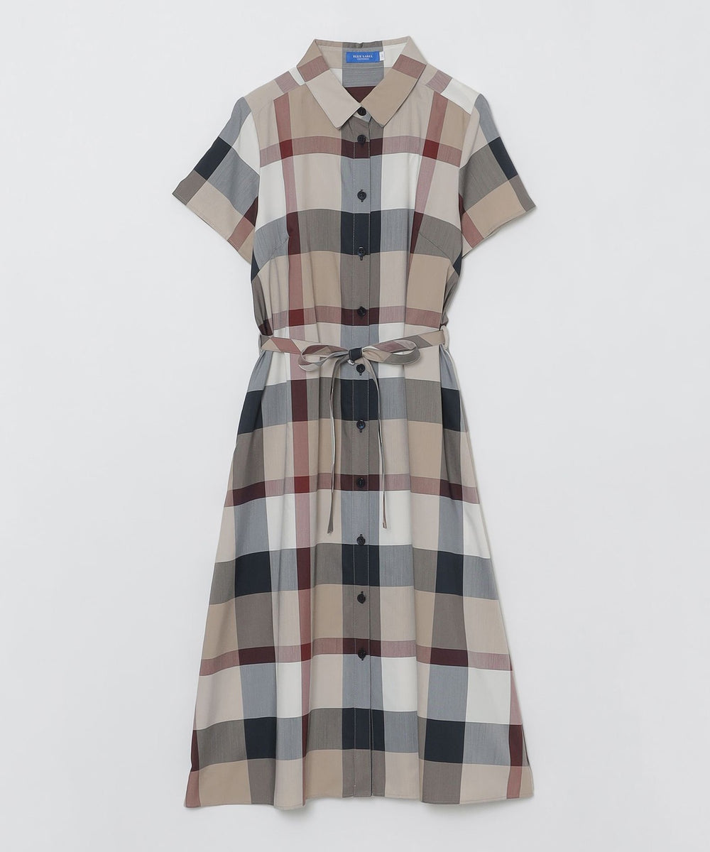 一部店舗限定】ライトクロッシングツイルシャツドレス（ドレス）｜BLUE