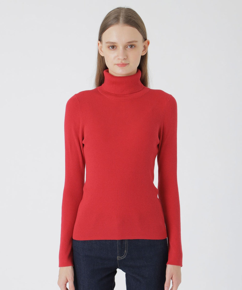 一部店舗限定】ウールミックスリブタートル（ニットウェア）｜BLUE