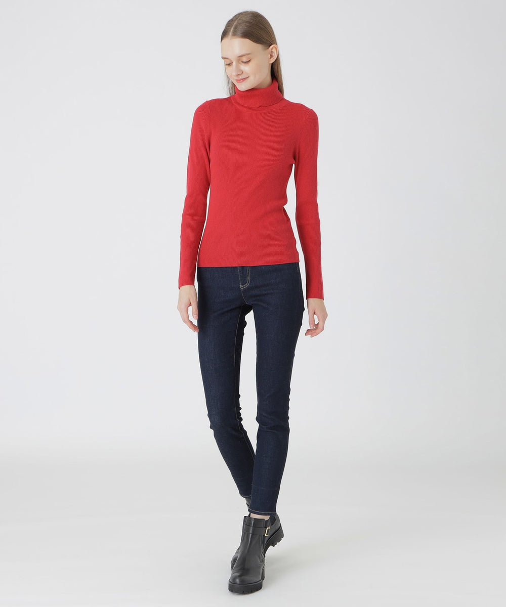 一部店舗限定】ウールミックスリブタートル（ニットウェア）｜BLUE