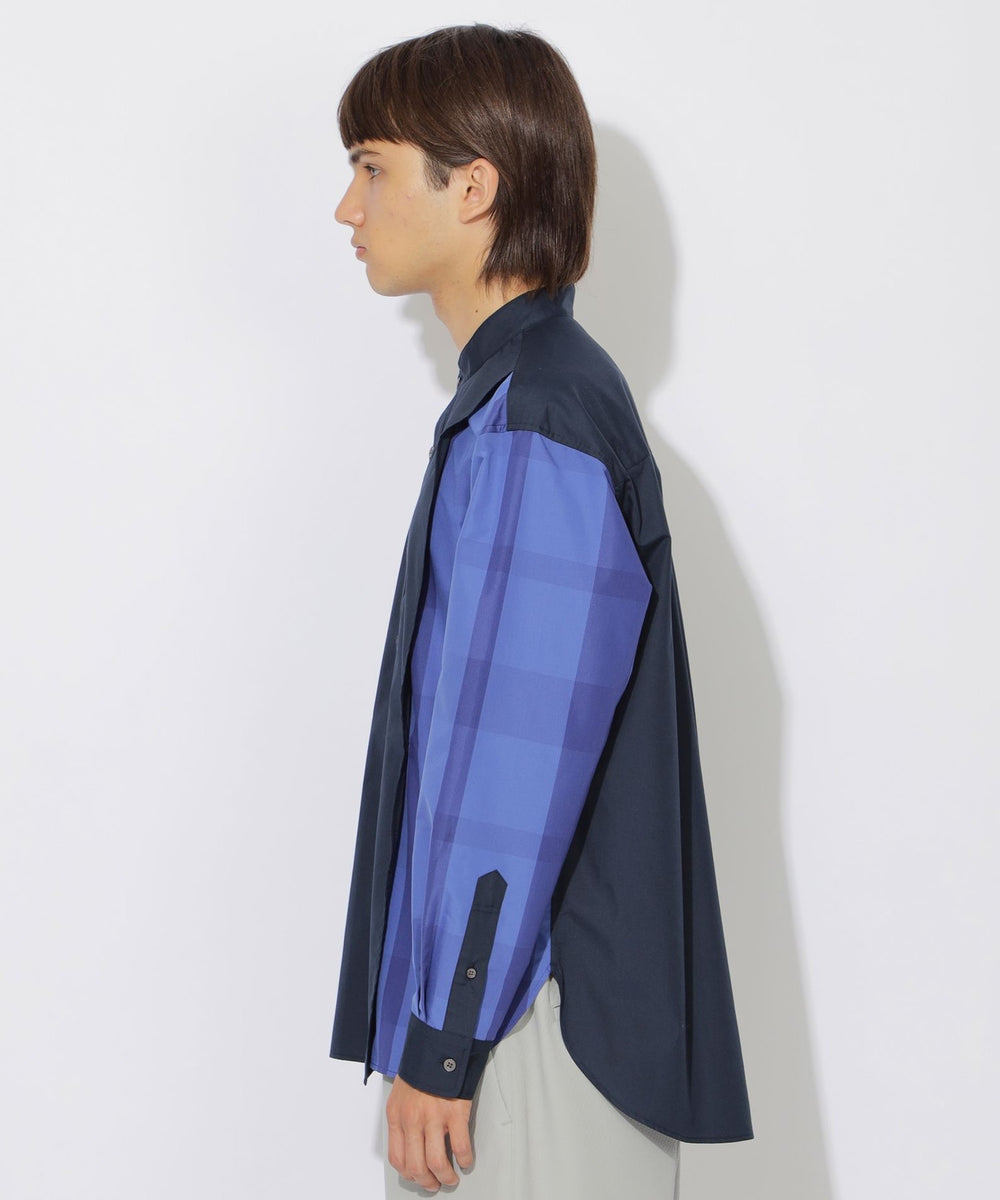 BLUE LABEL CRESTBRIDG チェック柄フリル袖カジュアルTシャツ BLUE LABEL CRESTBRIDG チェック柄フリル袖カジュアルTシャツ