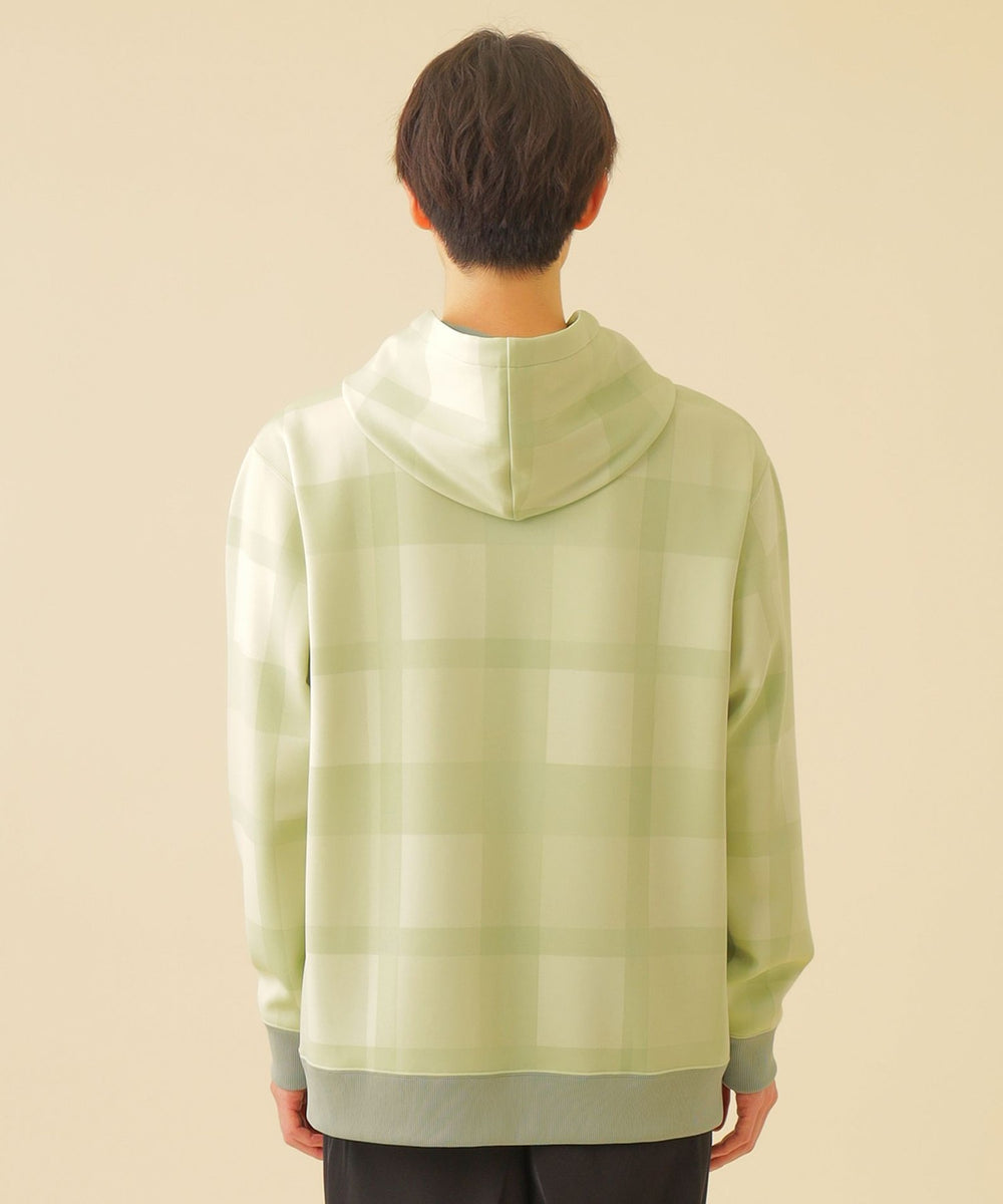 Unisex】クレストブリッジチェックダンボールニットフーディー