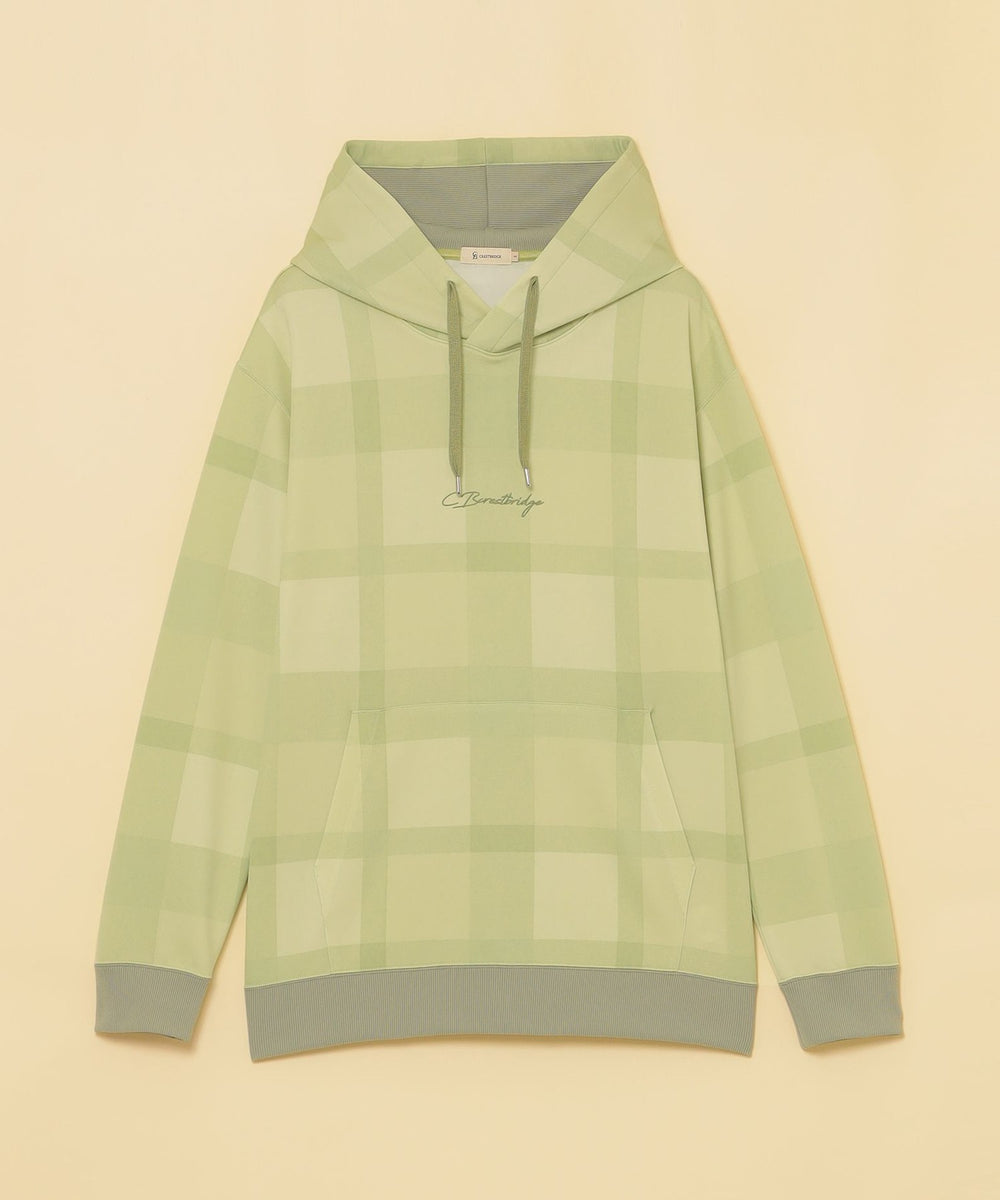Unisex】クレストブリッジチェックダンボールニットフーディー