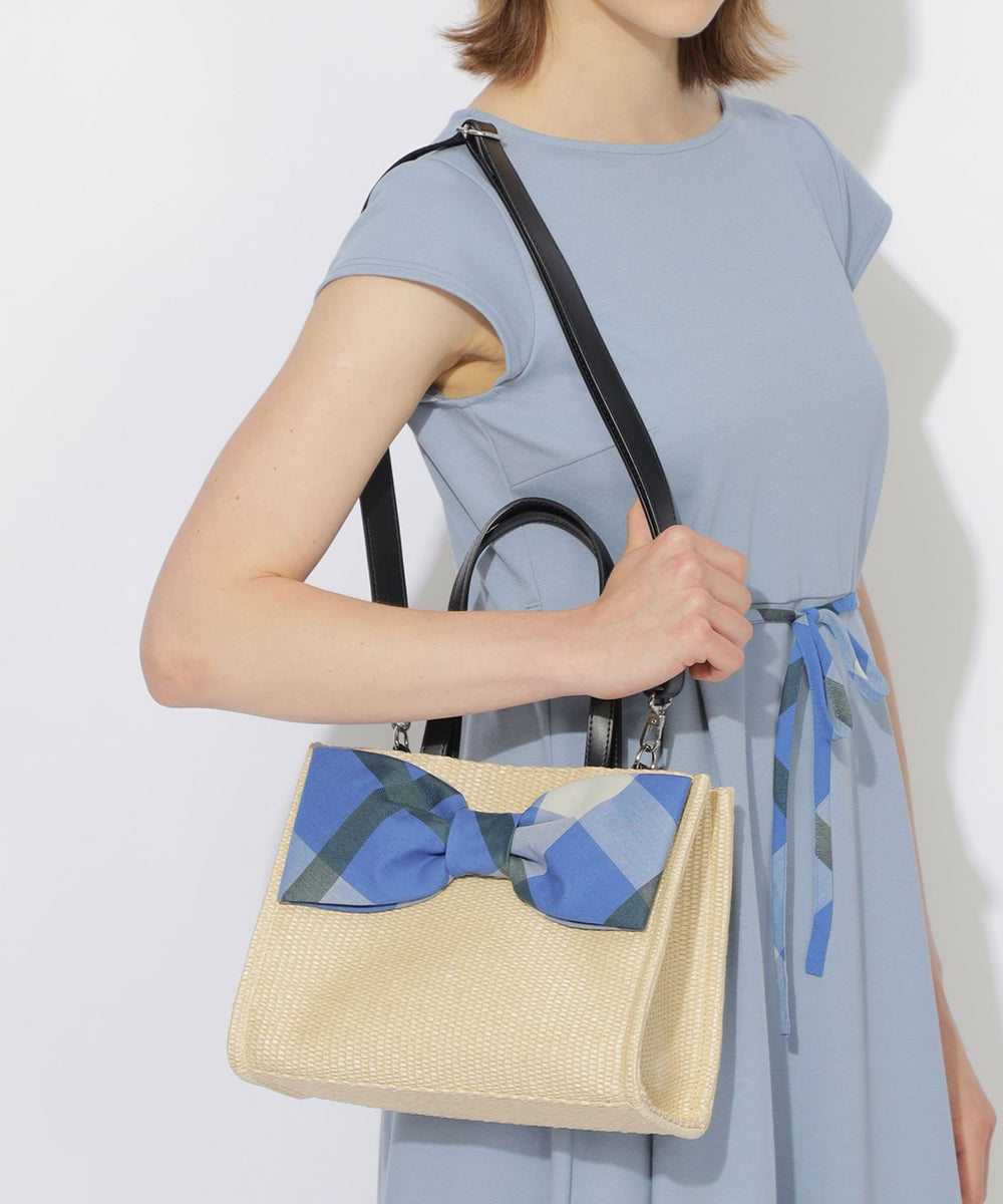 BLUE LABEL クレストブリッジ かごバッグ リボンかごバッグ（バッグ・ポーチ）｜CB CRESTBRIDGE(シービー