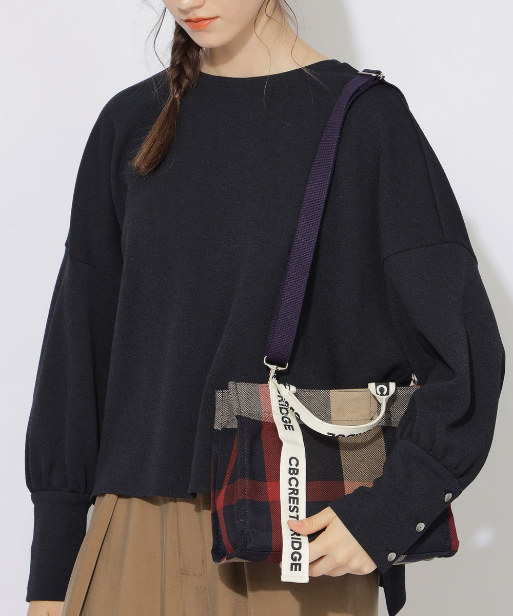 一部予約販売】クレストブリッジチェックキャンバス2WAYショルダー 
