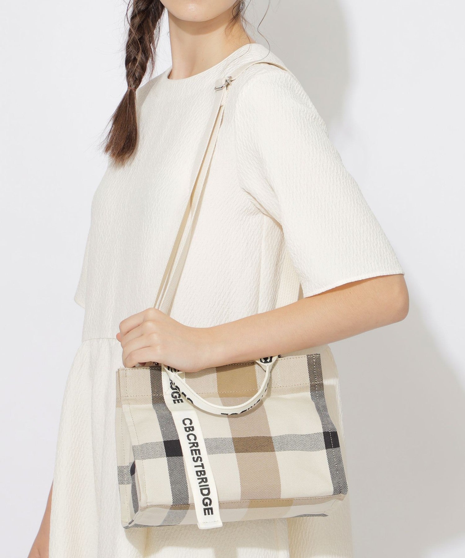 クレストブリッジチェックキャンバス2WAYショルダー（バッグ