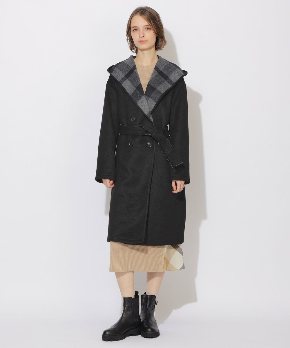 フーディーロングコート