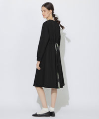 予約販売】【Meシリーズ】バックチェック切替ワンピース（ドレス）｜CB