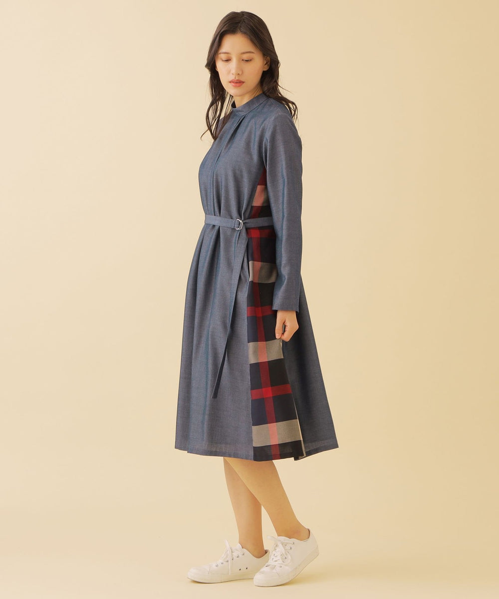 CBクレストブリッジ ワンピース クレストブリッジチェックサイド切り替えワンピース（ドレス）｜CB