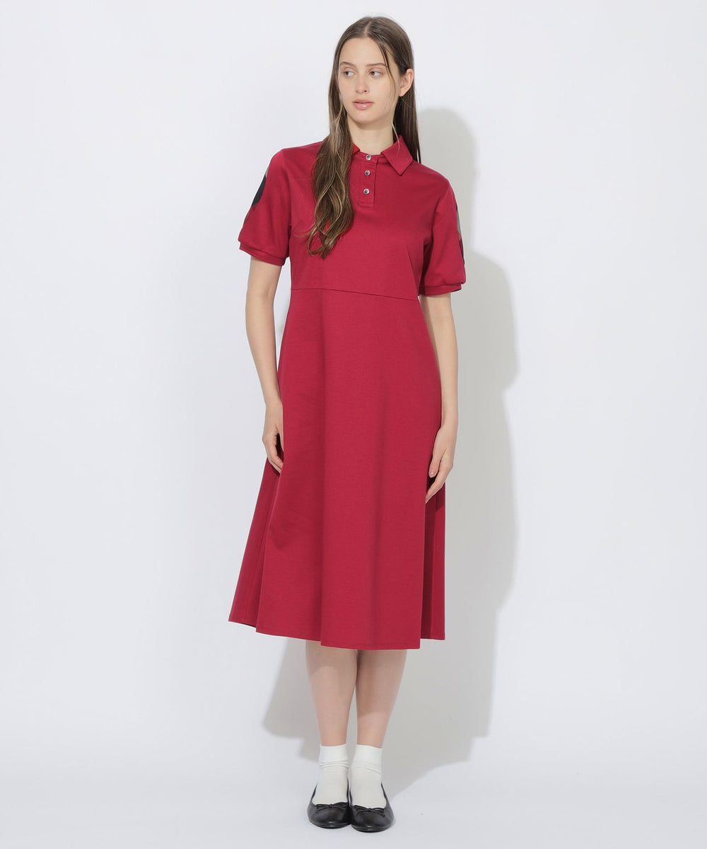 【予約販売】【Quiet checkシリーズ】ポロワンピース