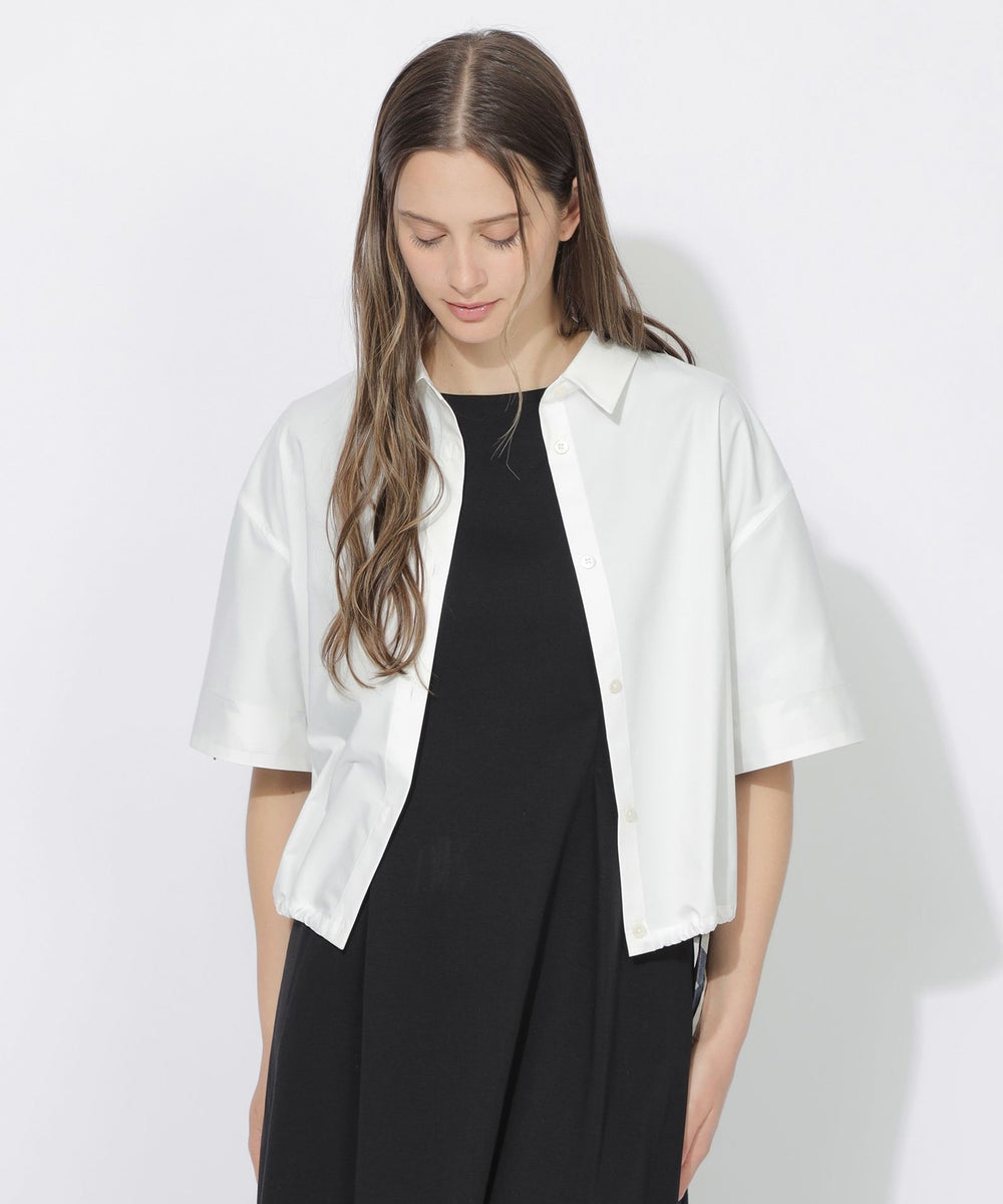 【予約販売】【Quiet checkシリーズ】クロップドリボンシャツ