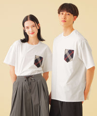 Unisex】クレストブリッジチェックポケットTシャツ(カットソー)|CB