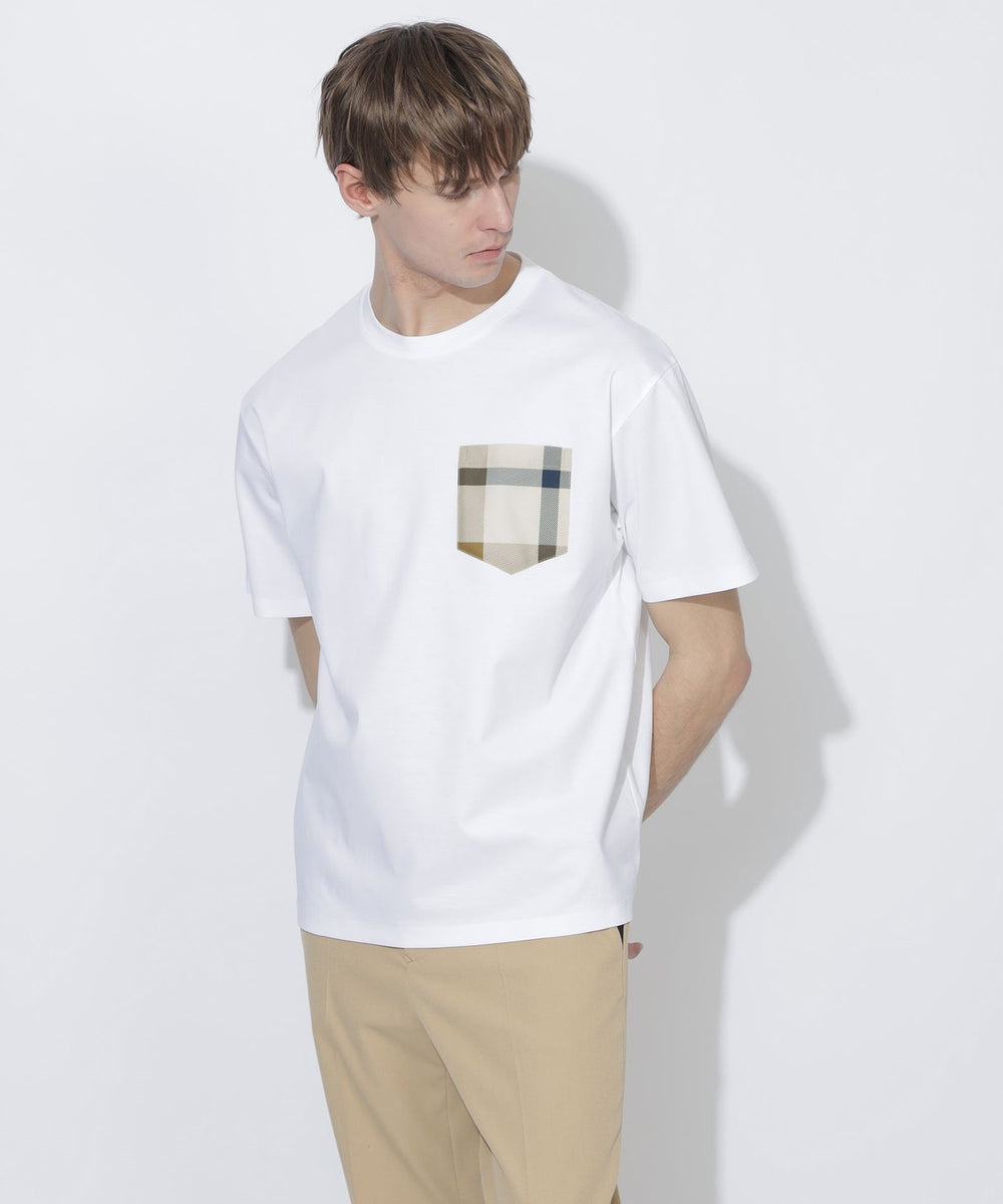 チェックポケットTシャツ