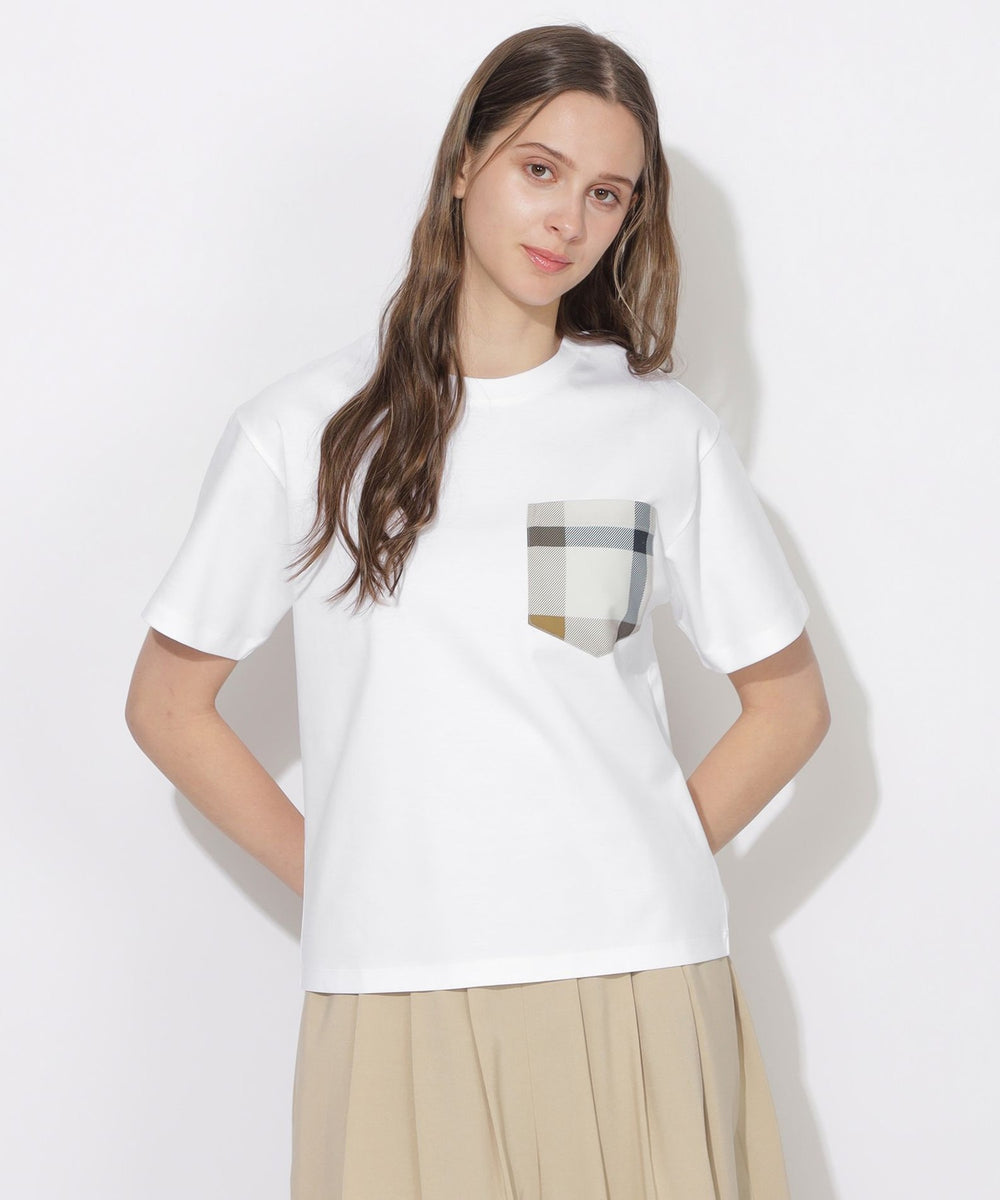 チェックポケットTシャツ