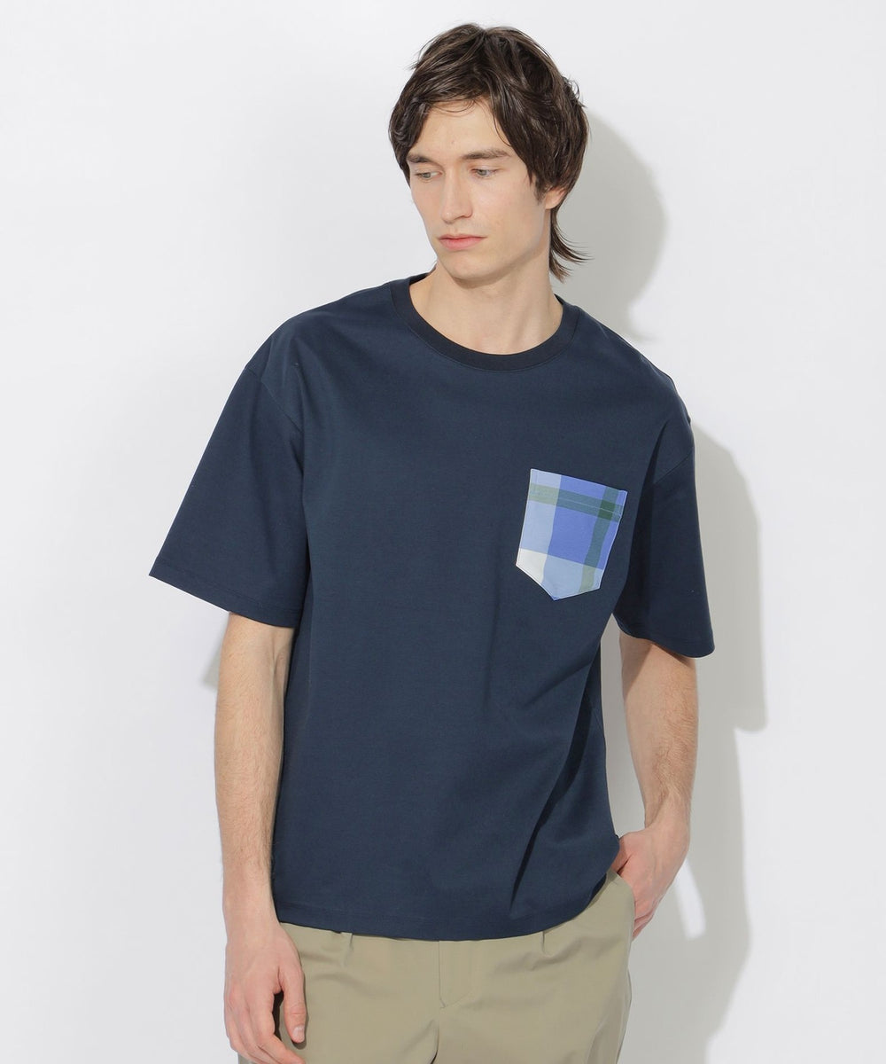 チェックポケットTシャツ