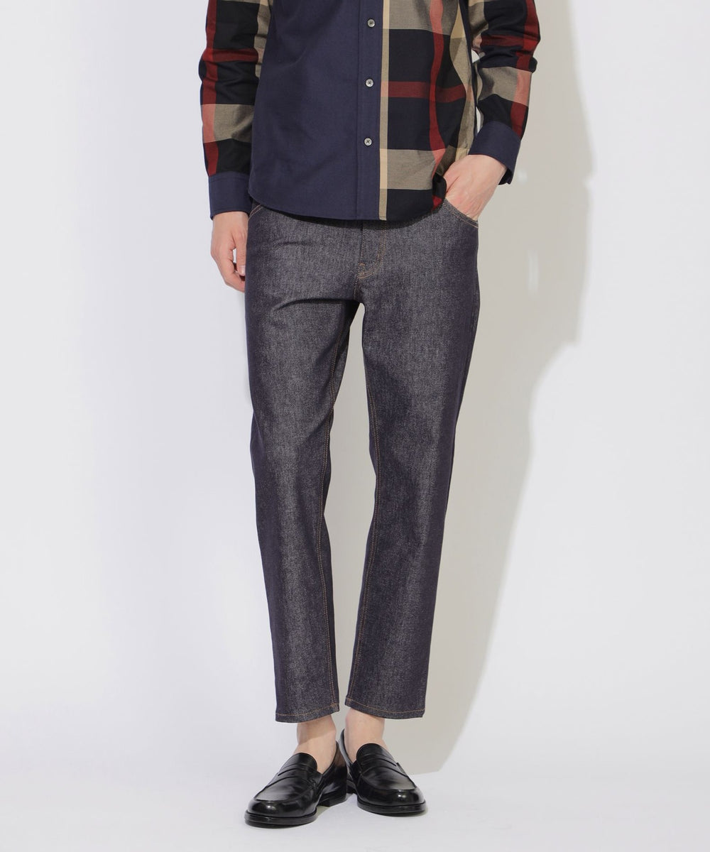 【ユニセックス】クロップドストレッチデニム