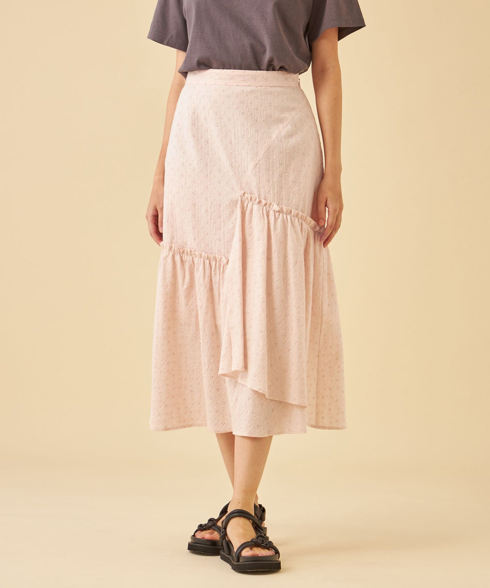 小花柄レースティアードスカート（スカート）｜CB CRESTBRIDGE