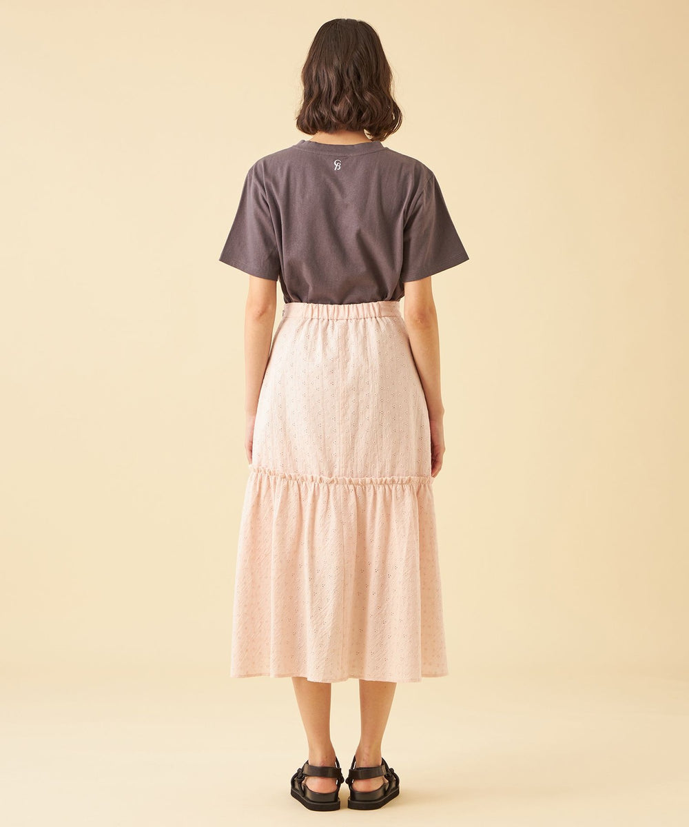 小花柄レースティアードスカート（スカート）｜CB CRESTBRIDGE
